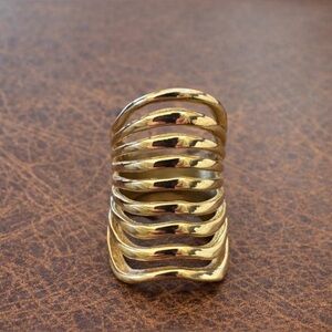 Gold Tone Statement Ring